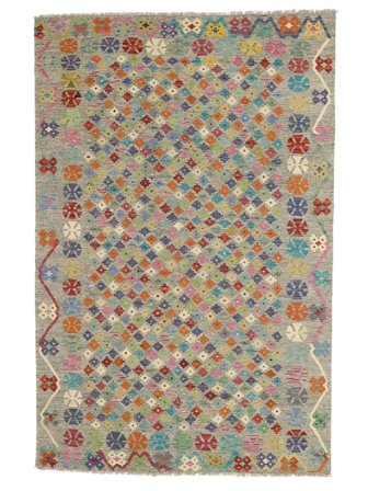 Handvävd Kelim Afghan Old Style 165X242 Ullmatta
