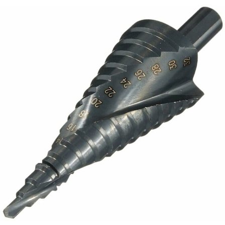 HSS trinnbor, metallisk konisk bor 4-32mm for skrutrekker på stål, tre, plast