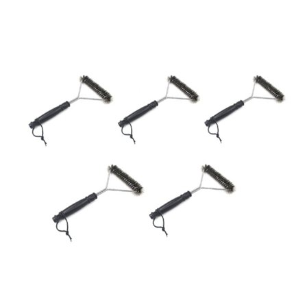 Fire-børste med 4 børster, 12 tommer, trekantet, til grillrengøring, praktisk B