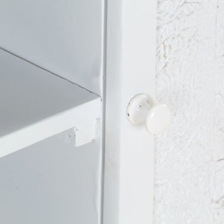 vidaXL TV-bänk vit 115x30x46 cm massivt grovt mangoträ