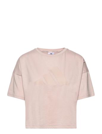 W I 3 Bar Tee 2 T-shirt Top Creme Adidas Performance