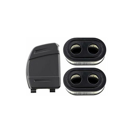 2 luftfilter, 1 luftfilterdeksel, for Briggs and Stratton-motorer, utskiftbar 798452 593260 gressklipper