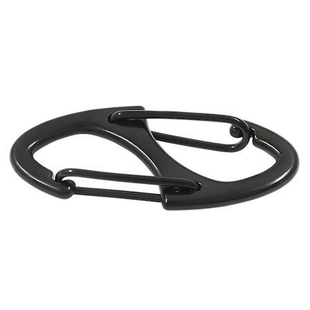 2 st S-fjäderhakar, nyckelringshake i metall, karbinhake med dubbla snäppfästen, för camping, fiske, vandring och utomhussporter