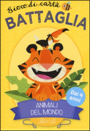 Animali del mondo. Battaglia. Gioco di carte. Con Carte Johnny Yanok