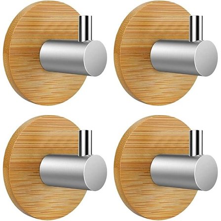 4 stk selvklebende kroker Veggkrok Selvklebende krok Bad