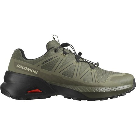 Salomon - Men's Trail Running Shoes Speedcross Peak Waterproof - Olive Night / Deep Lichen Green / Black - 7