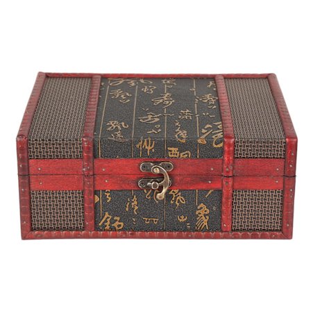 Lille Vintage Smykkeskrin i Træ Retro Skat Opbevaring Boligindretning