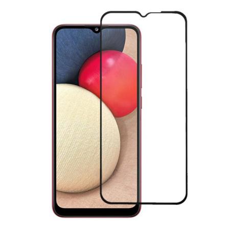 Skärmskydd Galaxy A02s - 3d Härdat Glas Svart (miljö) Svart