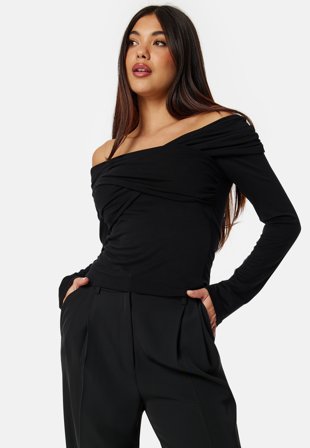 BUBBLEROOM Off Shoulder Long Sleeve Top Klær