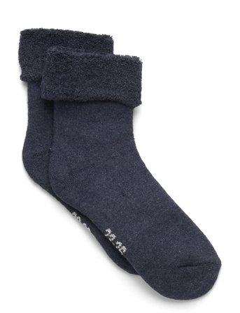 Minymo Cozy Velour Socks - Navy - 19