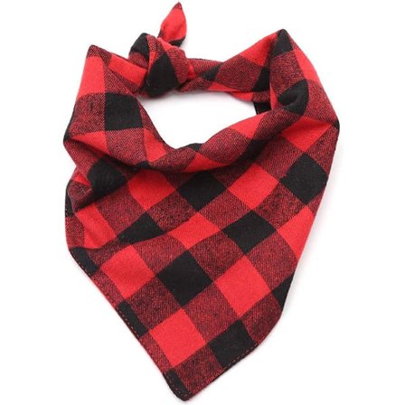 Lumberjack Buffalo Check Plaid Pet Dog Bandanas Jul Valp