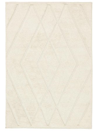 Irma 160X230 Bianco Tappeto Di Lana