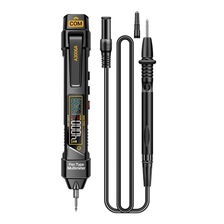 Digitalt multimeter af pennetypen, spændingstester, LCD-display, spændingsmodstand