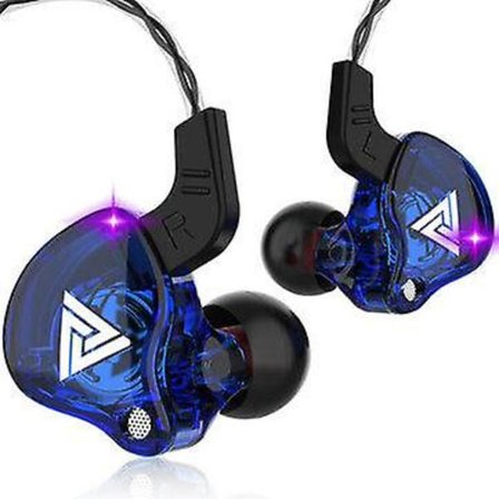 QKZ AK6 Copper Driver HiFi Sport hörlurar Brusreducerande musik in-ear hörlurar