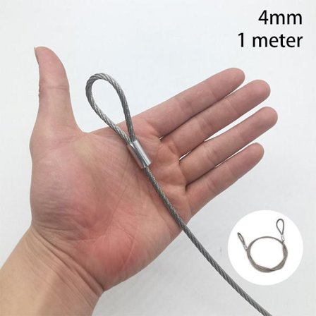 1,5-4mm Wire Reb Hængende Reb 4MM1 METER 1 METER
