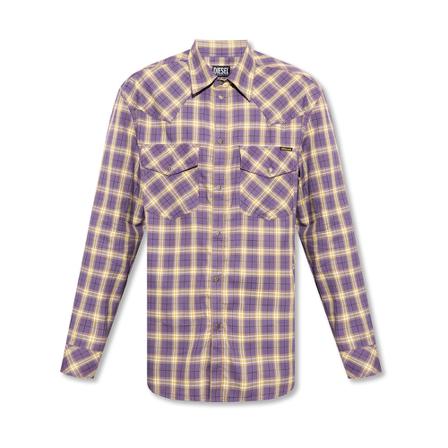 Diesel - Skjortor - Lila - Herr - Storlek: Xs, Herr, Storlek: XS