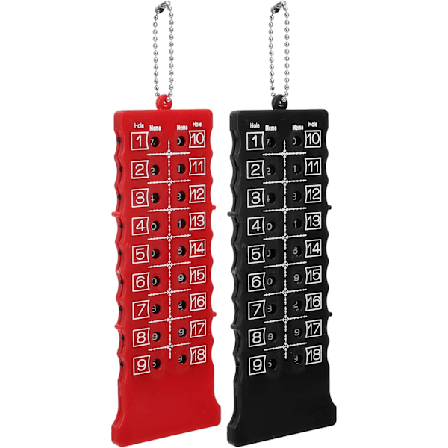 2 stk. Scoreteller, Golf Slagteller 18 Hull Golf Scorekort Teller Resultattavle Trening Praksis Konkurranse Tilbehør Golf Poengtelling