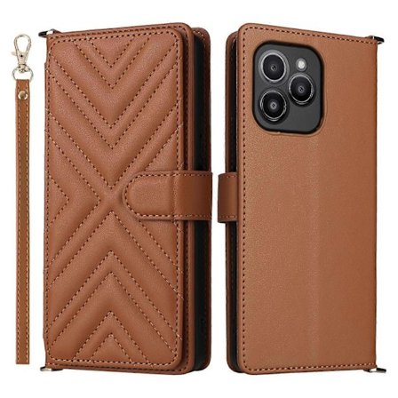 6 Kortplatser Läder Telefonfodral För Fossibot S2 [DB]