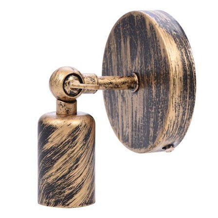 Retro væglampe Bar Kaffebar Gang Lampehælder med E27 fatning (guld)