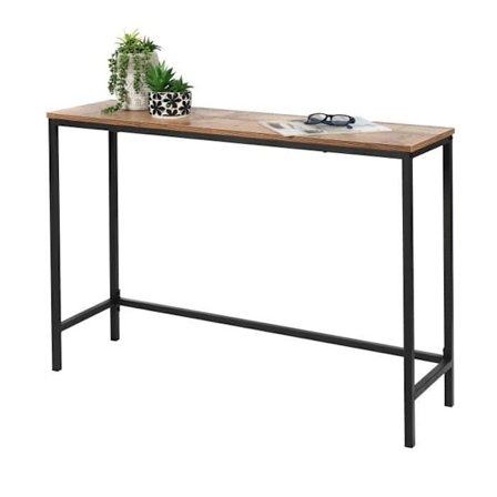 Konsol 105x30x75 cm naturlig och svart - OKA