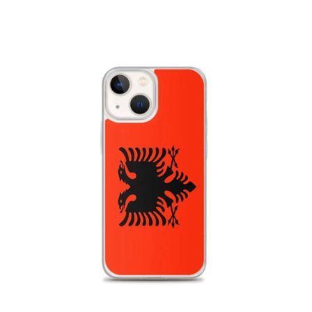 iPhone-skal - Albanien - iPhone 13 mini - Mjuk - Flerfärgad - Design Flagga