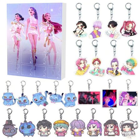 24 stk. Kpop Demon Hunters Figur Blind Box Anime Spill Ornament A