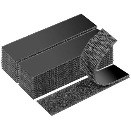 Selvklæbende burretape - 20 par, stærk klæbende bagside, ideel til hjemmet, kontoret og håndværksprojekter 50mm