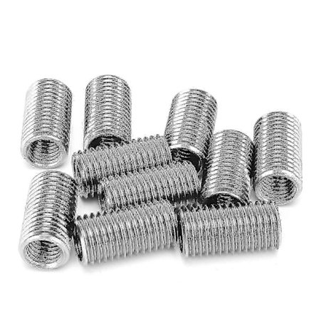 10 stk. M12 hun til M16 han gevindreducerende muffe adapter reparationsmøtrik komponenter