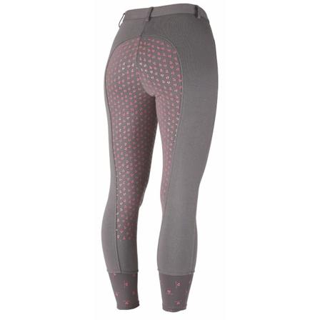 Aubrion Dam/Dam Northwick Breeches 8 UK R Grå/Rosa Grey/Pink 8 UK R