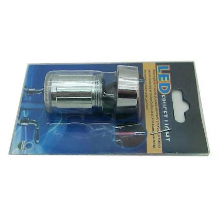 LED Vannkran Fargeendrende Temperatur Sensor Kjøkken Baderom Dusj Kran Munnstykke Hode Adapter