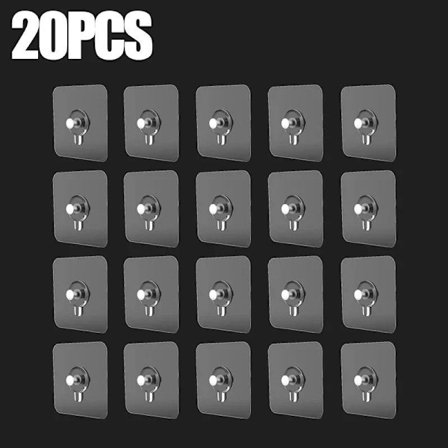 20 Moderne Veggmonterte Verktøykroker, Ingen Boring Sterkt Lim