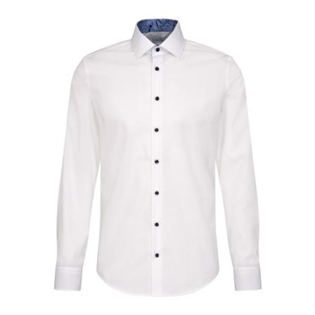 Seidensticker Business Shirt Shaped , Wit , Heren , Maat: L