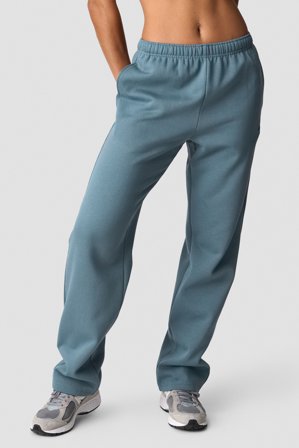 ICANIWILL - Everyday Straight Leg Sweatpants Steel Blue- Broek - Dames - sportkleding van ICIW