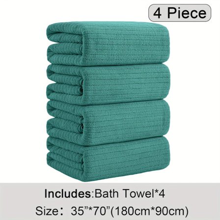 Pack Överdimensionerade Badhanddukar Set, 35"x70" Extra Stor Handduk Mikrofiber Absorberande XL Badlakan Supermjuka Badrumshanddukar Set Snabbt Plus 