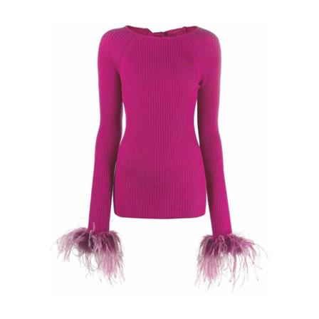 Giuseppe Di Morabito Round-neck Strik Lilla, Dame Striktrøjer
