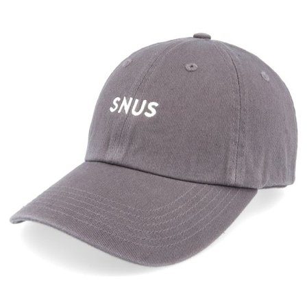 Kiosken - Grå unconstructed Keps - "Snus Grey Dad Cap " @ Hatstore