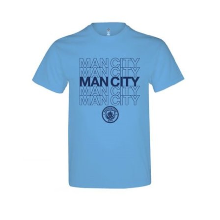 Man City Unisex Vuxen Sky Blue Logo T-shirt M Sky Blue