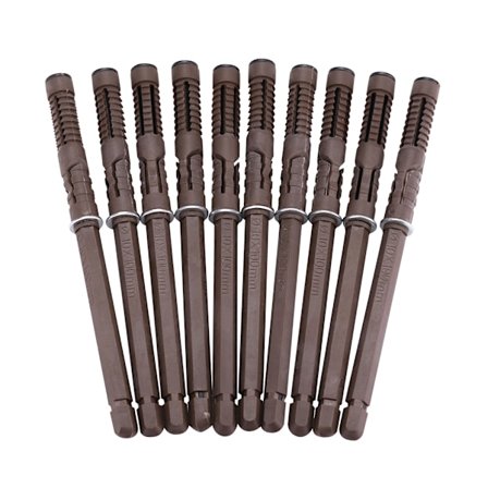 10 stk Skjulte Hylle Braketter Skrue Montering Installasjon Jern Braketter (10*100mm)