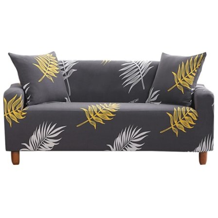 Stretchig sofföverdrag Tryckt sofföverdrag 2-sits sofföverdrag Fashion Möbelöverdrag med örngott