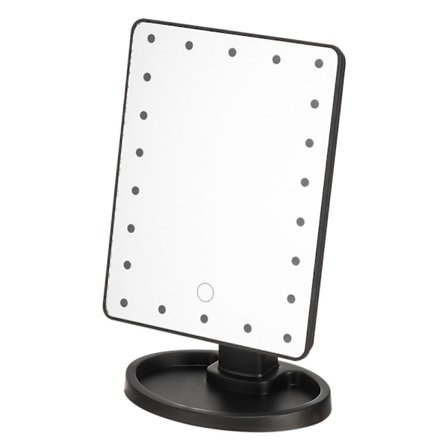 LED Makeup Mirror Cosmetic SVART black