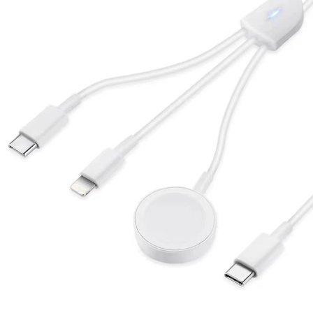 Lämplig för iwatch1-7 SE Apple Watch Magnetisk Trådlös Laddningskabel 3-i-1 Trådlös Laddare