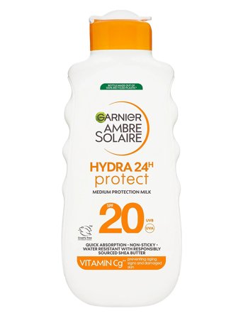 Garnier Garnier Ambre Solaire Hydra 24H Protect Sun Protecting Milk Spf30 Solkräm För Normal Hud 175 Ml - Nude - 175 ML
