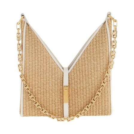 Givenchy Cut Out Mini shoulder Tas , Beige , Dames , Maat: ONE Size Schoudertassen