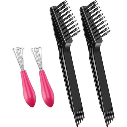 4 st hårborste rengöringsverktyg kam rengöring hårborste hårborste rensare kratta för att ta bort smuts Hom