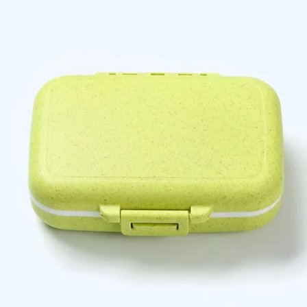 Dosett pilleæske medicinæske pilledosett 6 rum grøn grøn