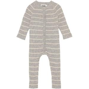 Molo Gray Farley Striped One-piece 74 cm - All in ones - 74 cm - Grey