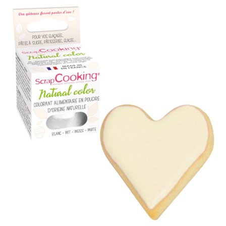 Spiselig Pulverfarve Hvid ScrapCooking