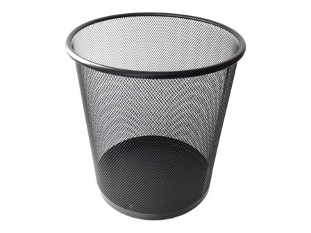 Papperskorg Liten 11L Svart - Lyreco - Kontorsmaterial - Till skrivbordet - Papperskorgar