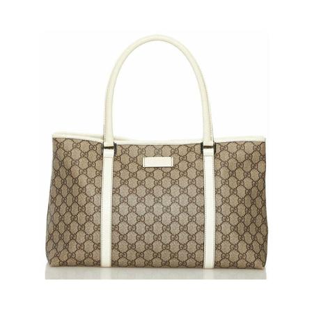 Gucci Vintage, Pre-owned Tote Bag Bruin, Dames, Maat:ONE Size