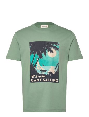 Placed Graphic T-Shirt Green GANT